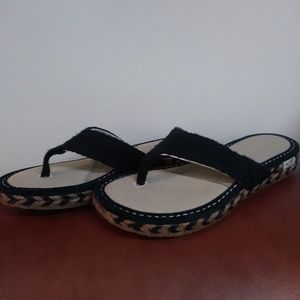NEW UGG PLAYA BLACK SANDALS - Sz: 7